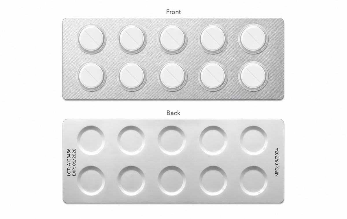 Pharmaceutical Heat Seal Foil Sheets (1,000 sheets)