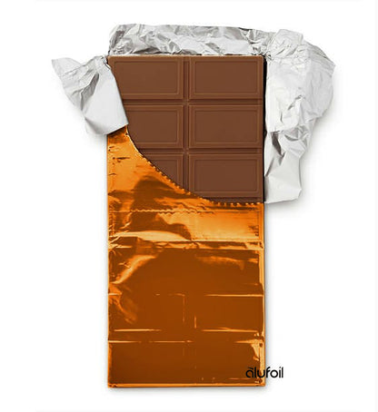 Colored confectioners foil sheets for wrapping candy and chocolate – Alufoil