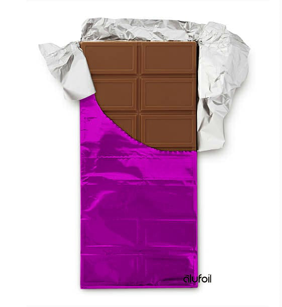 Colored confectioners foil sheets for wrapping candy and chocolate – Alufoil