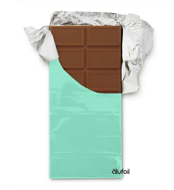 Colored confectioners foil sheets for wrapping candy and chocolate – Alufoil