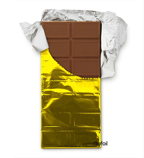 Colored confectioners foil sheets for wrapping candy and chocolate – Alufoil