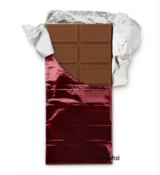 Colored confectioners foil sheets for wrapping candy and chocolate – Alufoil
